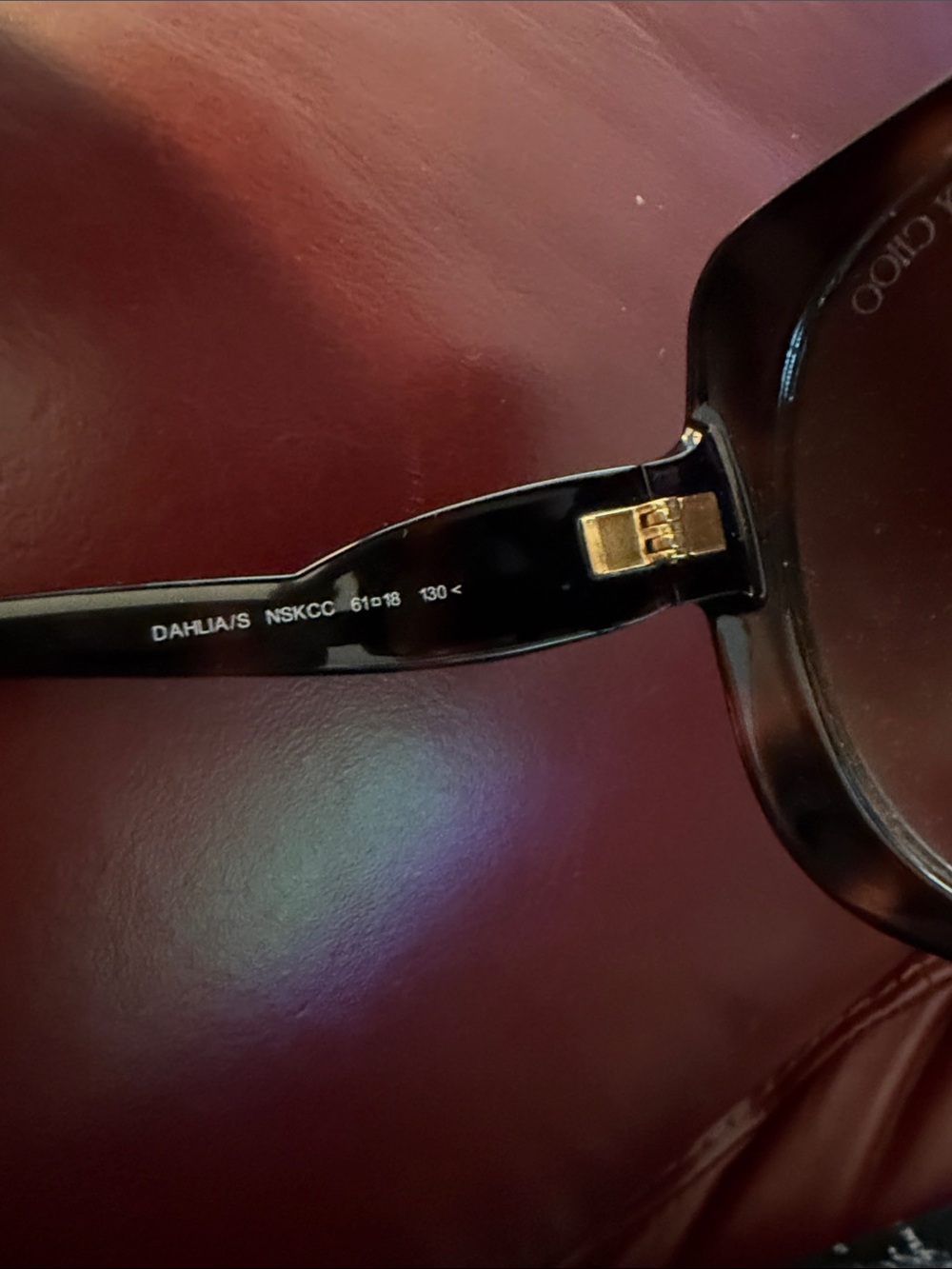 Jimmy Choo Brown Tortoise Sunglasses - Picture 3 of 5